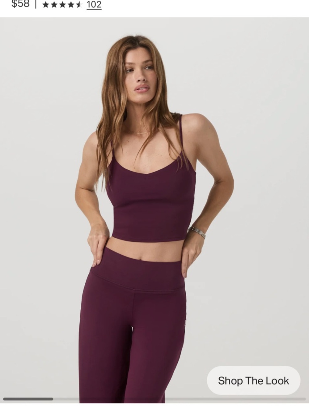 Halo Cami in Cerise size L